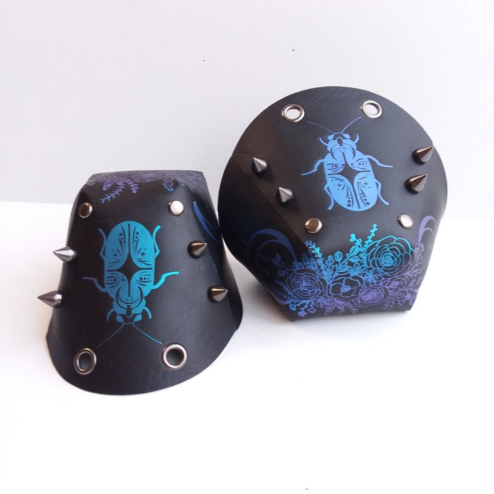 Custom Roller Skate Toe Guards Moon Beetle - Picture 9 of 14